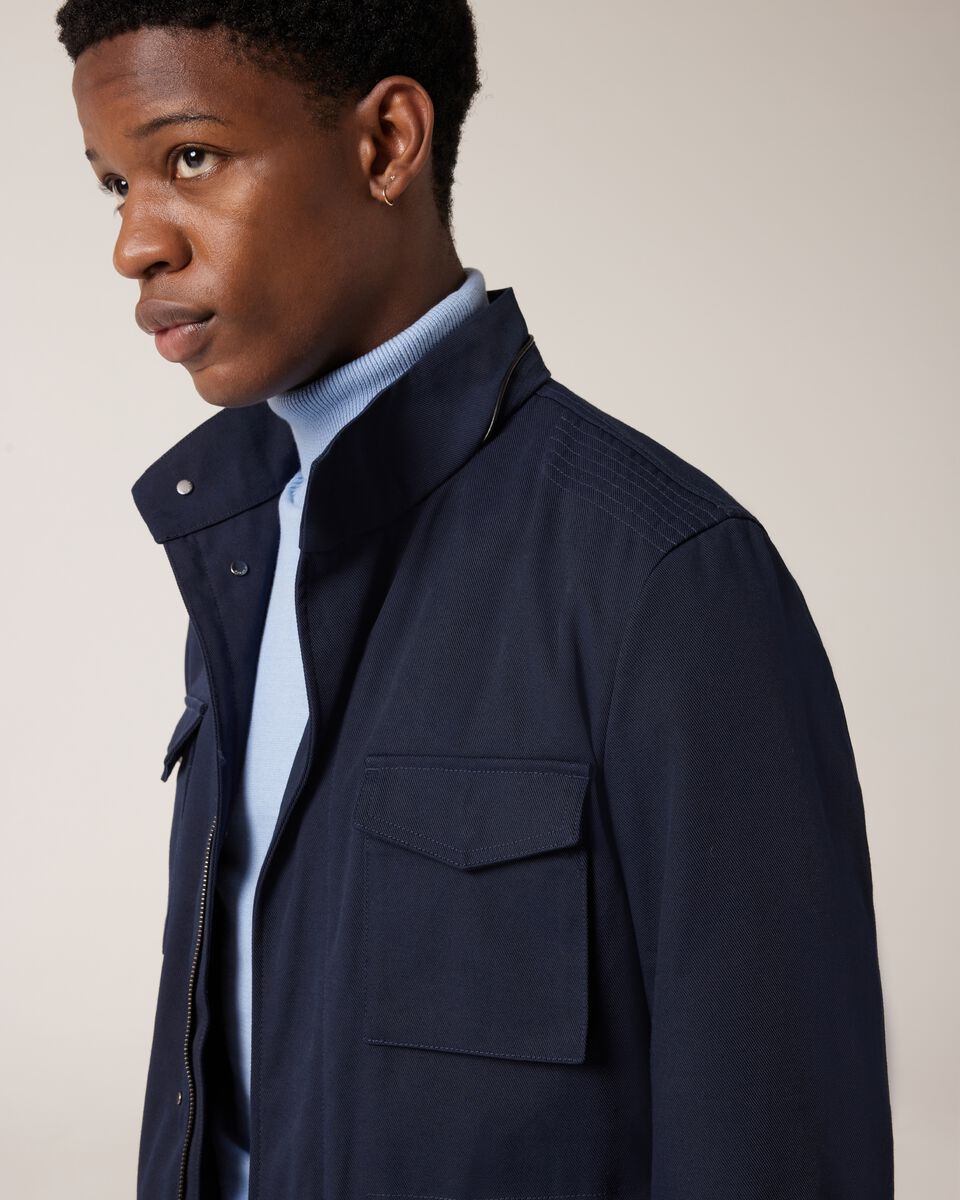 4 Pocket Utility Tech Jacket, Navy, hi-res